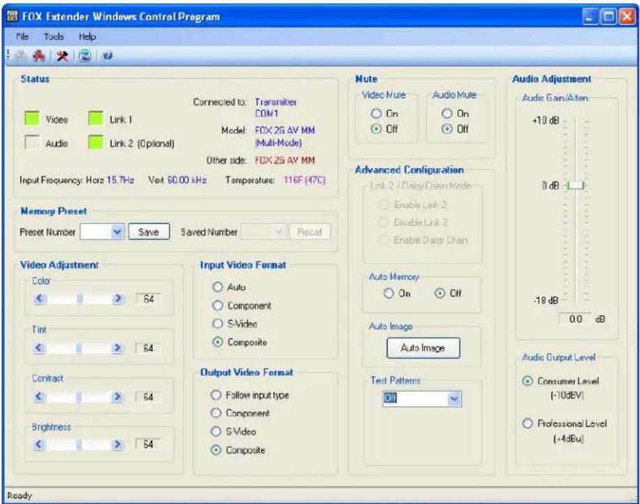 Extron FOX Tx AV MM - Starting the Program - 3