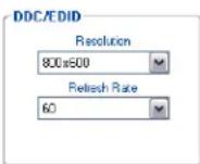 Extron PowerCage FOX Rx VGA MM - DDC/EDID Resolution panel - 1