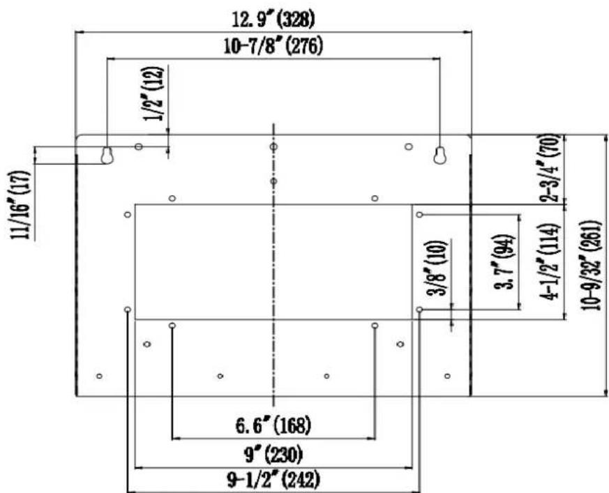 Thor HRH3603U - Ceiling pipe - 2