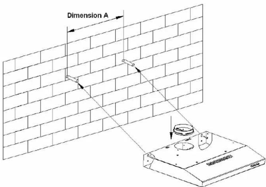 Bellini BR6/903SPW(1) - A: Install against wall - 4