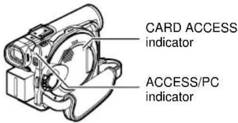 CARD ACCESS indicator ACCESS/PC indicator