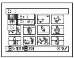 Edit Exit Delete ENTER RETURN RAM