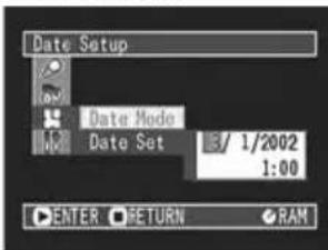 HITACHI DZ-MV238EAU - Setting Date and Time - 4
