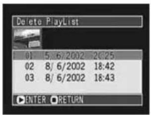 HITACHI DZ-MV238EAU - Deleting Play List - 2