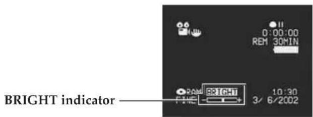 HITACHI DZ-MV238EAU - Press the LCD BRIGHT button. - 1