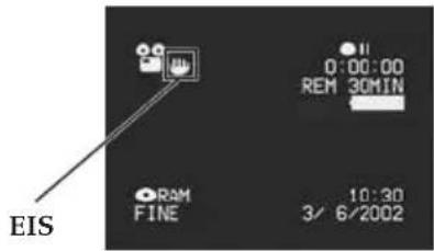 HITACHI DZ-MV238EAU - - Checking EIS On or Off - 1