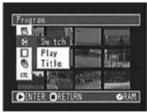 HITACHI DZ-MV238EAU - Switching to Thumbnail Display of Specific Date (Selecting Programme) - 1