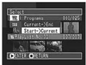 HITACHI DZ-MV238EAU - Editing Play List (Selecting Scenes Using Menu) - 2