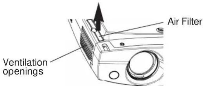 Air Filter Ventilation openings