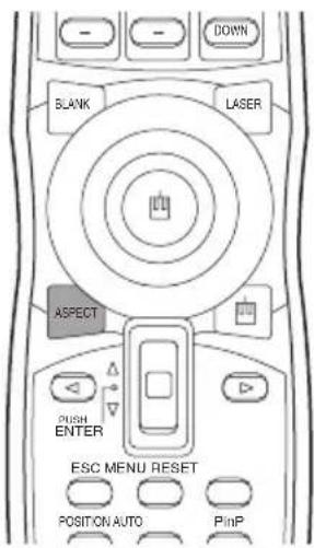 DOWN BLANK LASER ASPECT PUSH ENTER ESC MENU RESET POSITION AUTO PinP