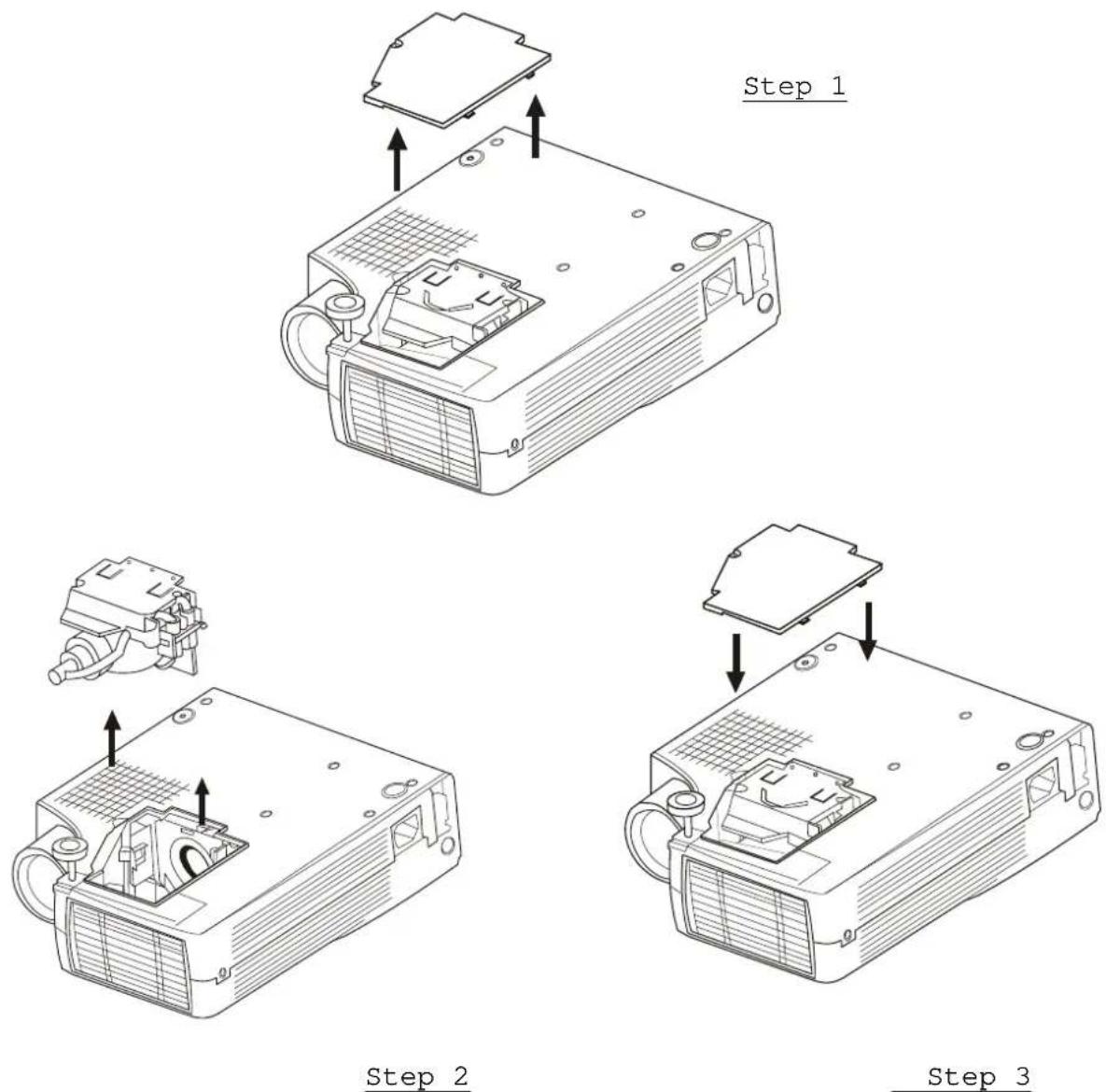 ACER PalmPro 7765PE - Lamp Replacement Procedure - 1