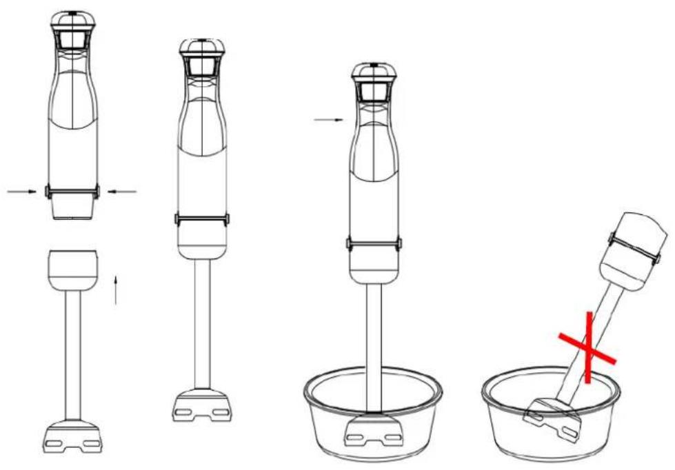 Grunkel MP-800G Set - HOW TO USE THE HAND BLENDER - 1