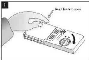 Push latch to open