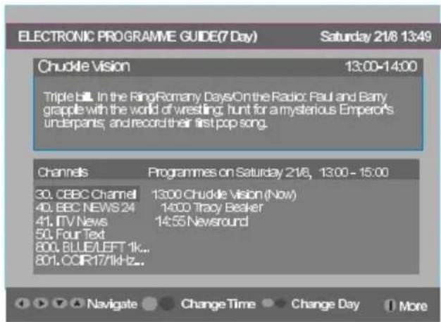 HITACHI L26HR1U - Electronic Programme Guide (EPG) - 2