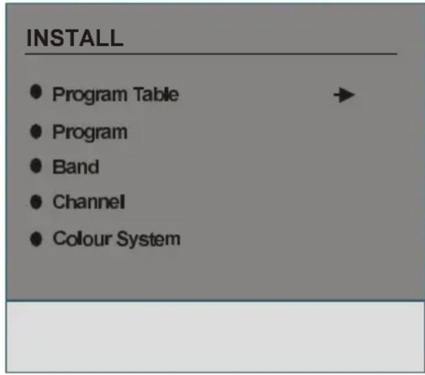 HITACHI L26HR1U - Install Menu - 2