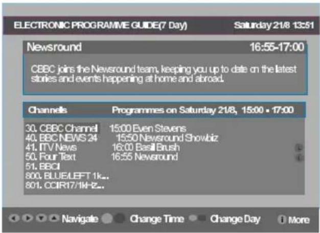 HITACHI L26HR1U - Electronic Programme Guide (EPG) - 3