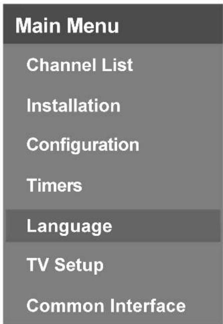 HITACHI L26HR1U - Language - 1