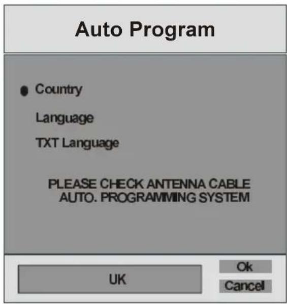 HITACHI L26HR1U - Initial Settings - 4