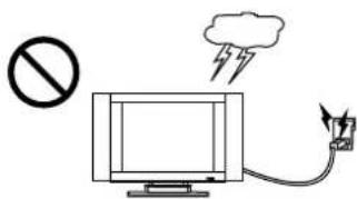 Diagram showing a computer monitor with a cloud and lightning bolt, accompanied by a prohibition symbol and a warning icon.