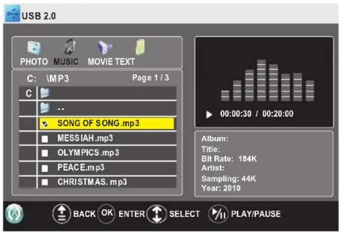 Palsonic TFTV663R - Playing music - 2