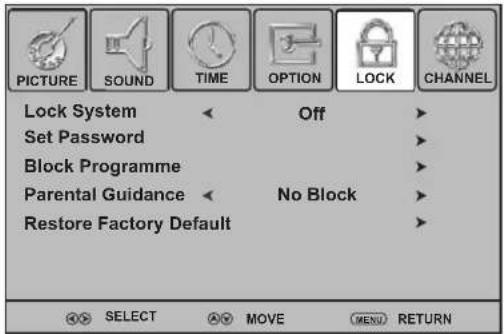 Palsonic TFTV663R - ■ List of main menus to help you with operations - 5