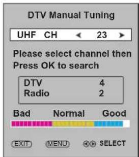 Palsonic TFTV663R - DTV manual tuning - digital only - - 2