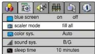 Palsonic TFTV580 - Setting scaler mode - 1