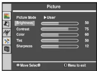 Palsonic TFTV535WS - Customising the Picture - 1
