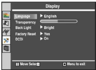 Palsonic TFTV535WS - Selecting a MENU Language - 1