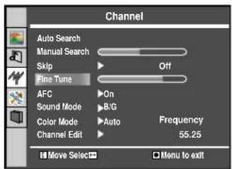 Palsonic TFTV535WS - Manual Fine Tuning - 1