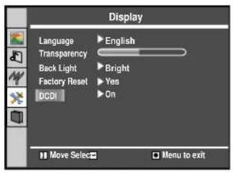 Palsonic TFTV515Y - Setting DCDi Function - 1
