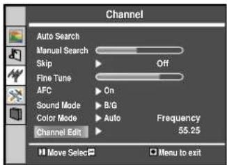 Palsonic TFTV515Y - Editing Channels - 1