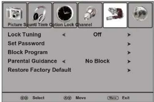 Palsonic TFTV490PWHD - ■ List of main menus to help you with operations - 5