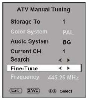 Palsonic TFTV490HD - Setting Audio System - 3
