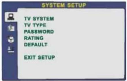 Palsonic TFTV4835PWDT - General Steps of Setup Menu - 1