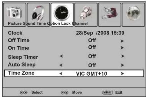 Palsonic TFTV421FHD - Current Time Setup - 2