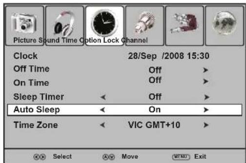Palsonic TFTV421FHD - Auto Sleep Setup - 1