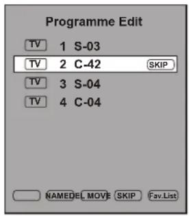 Palsonic TFTV421080HD - ■ To skip unnecessary channels - 1