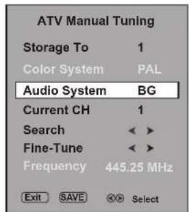 Palsonic TFTV421080HD - Setting Audio System - 4