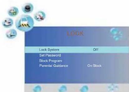 Palsonic TFTV3835DT - LOCK MENU: - 1