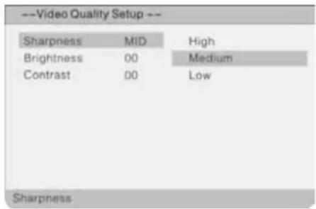 Palsonic TFTV2250DT - Video Quality Setup - 1