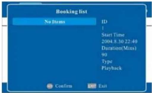 Palsonic TFTV2250DT - Booking List - 1