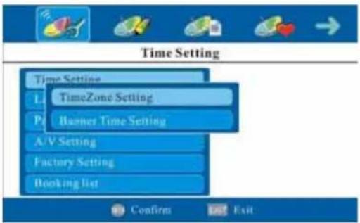 Palsonic TFTV2250DT - Time Setting - 1