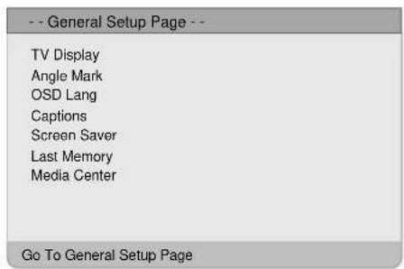 Palsonic TFTV2035BK - General Setup Page - 1