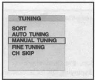 Palsonic TFTV201 - Storing the Channel Manually - 2