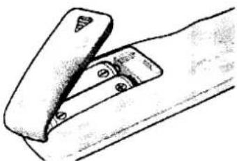 Palsonic TFTV201 - Inserting the Batteries in the Remote Controller - 2