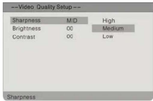 Palsonic TFTV1525D - Video Quality Setup - 1