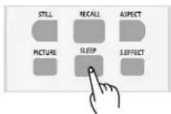 Palsonic TFTV106HDT - Press the "SLEEP" button - 1