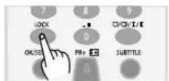 Palsonic TFTV106HDT - Press the "LOCK" button - 1