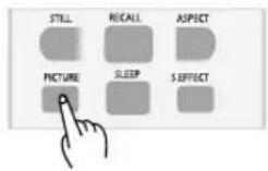 Palsonic TFTV106HDT - Pressing the "PICTURE" button. - 1